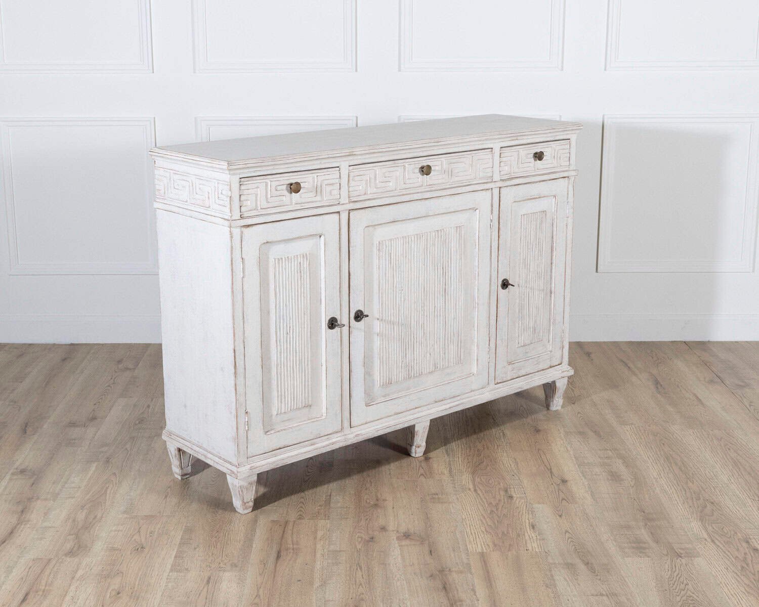 Swedish Painted Sideboard with Greek Key Detail, Circa 1880 - JAA