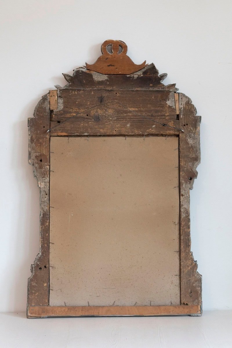 French Louis XVI Period 1770s Painted and Gilded Mirror with Quivers and Arrows - JAA