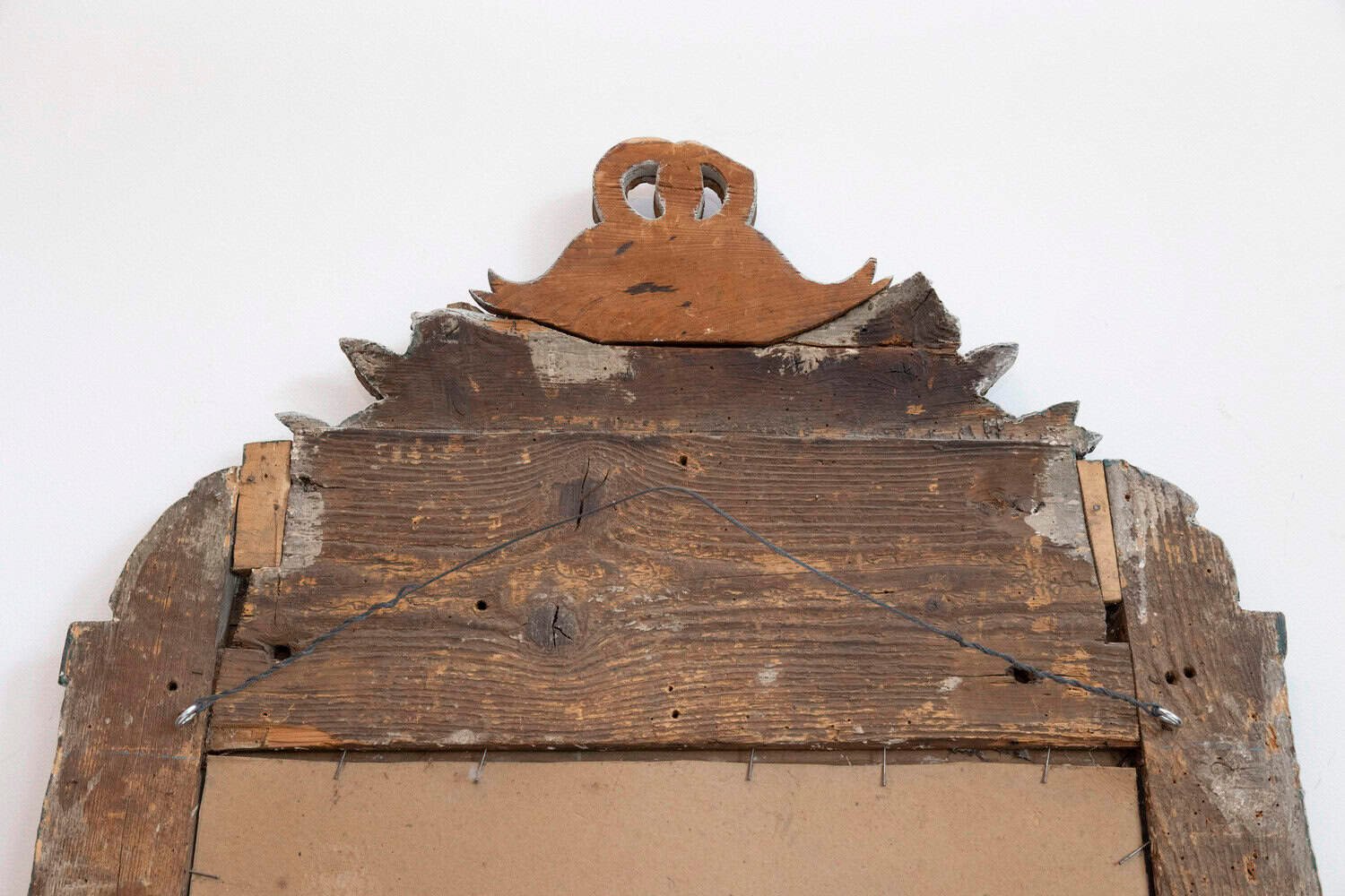 French Louis XVI Period 1770s Painted and Gilded Mirror with Quivers and Arrows - JAA