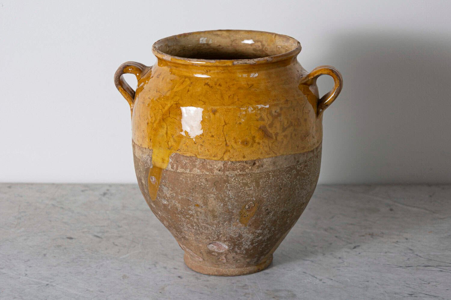 19th Century French Provincial Glazed Pottery Vessel - JAA