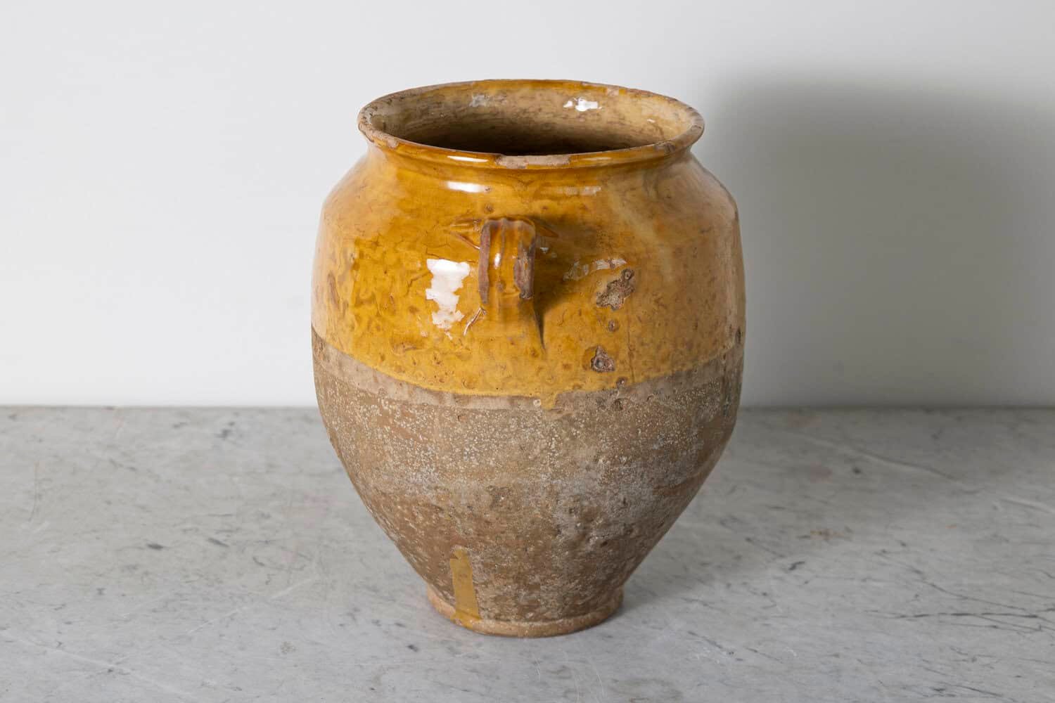 19th Century French Provincial Glazed Pottery Vessel - JAA