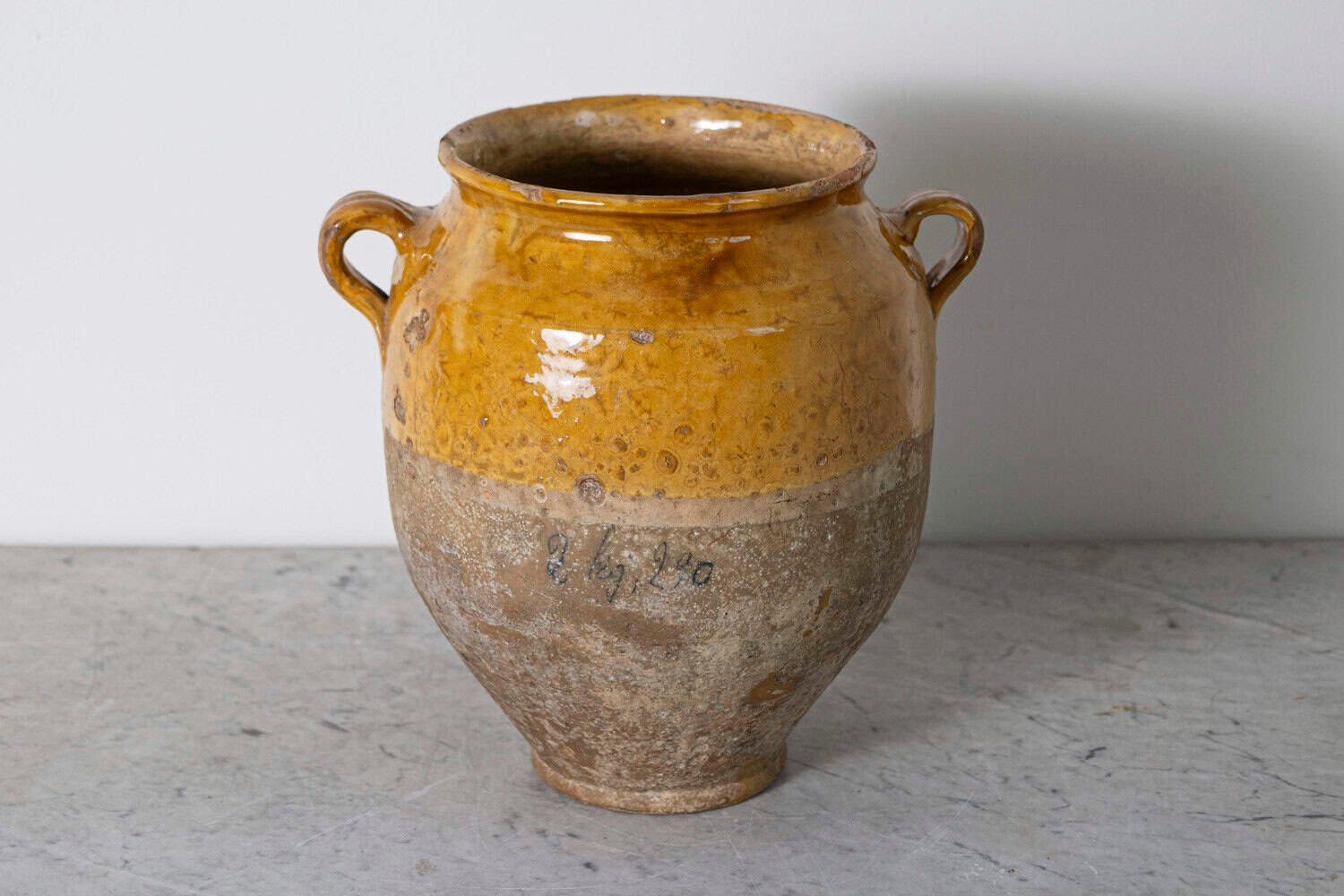19th Century French Provincial Glazed Pottery Vessel - JAA