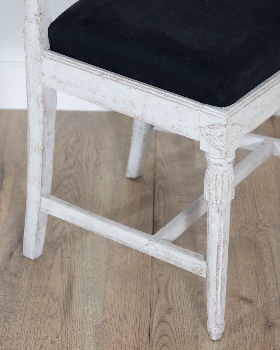 Set of Eight Swedish Gustavian Dining Chairs, circa 1820 - JAA