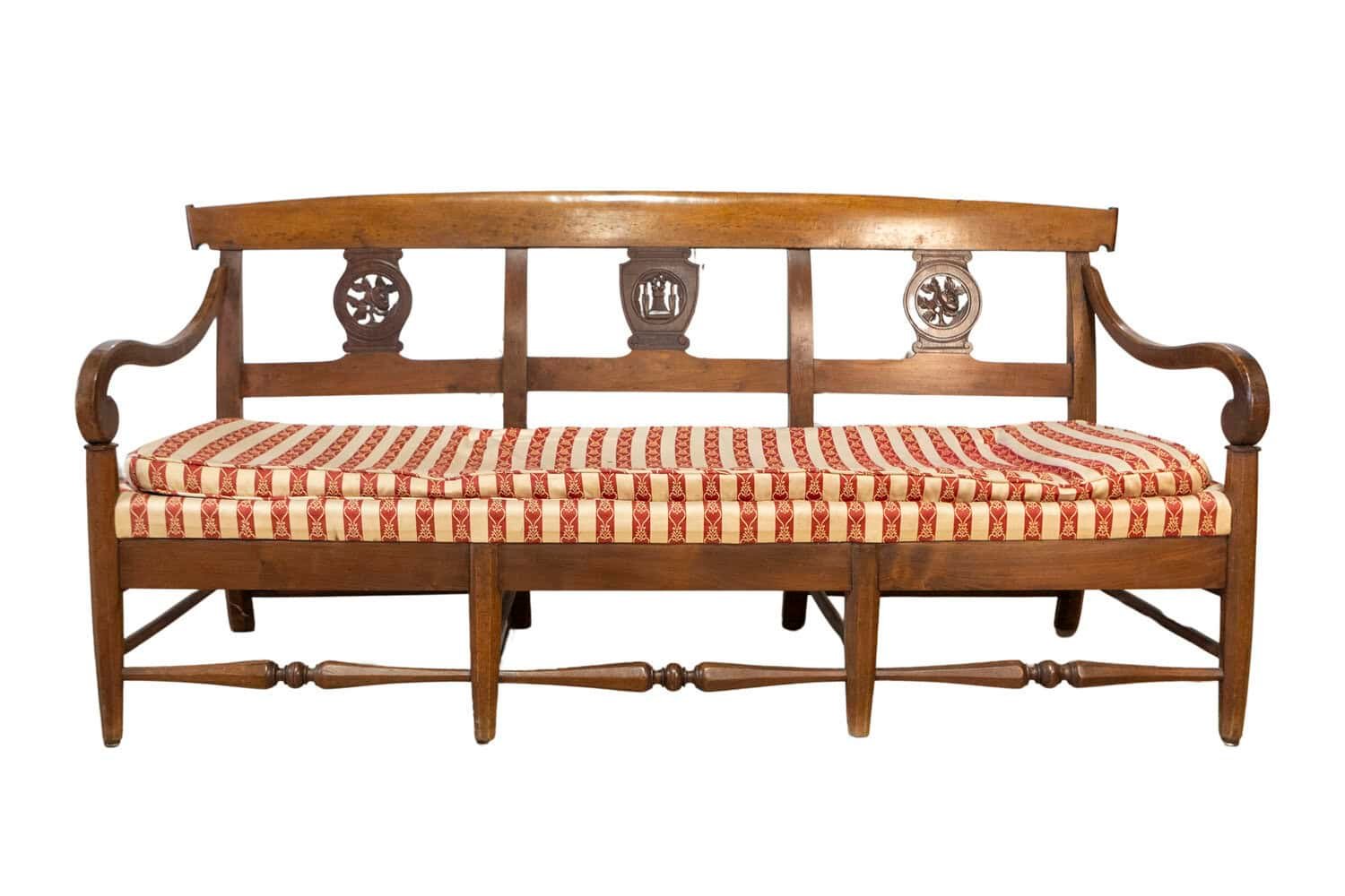 19th Century French Sofa Bench Circa 1820