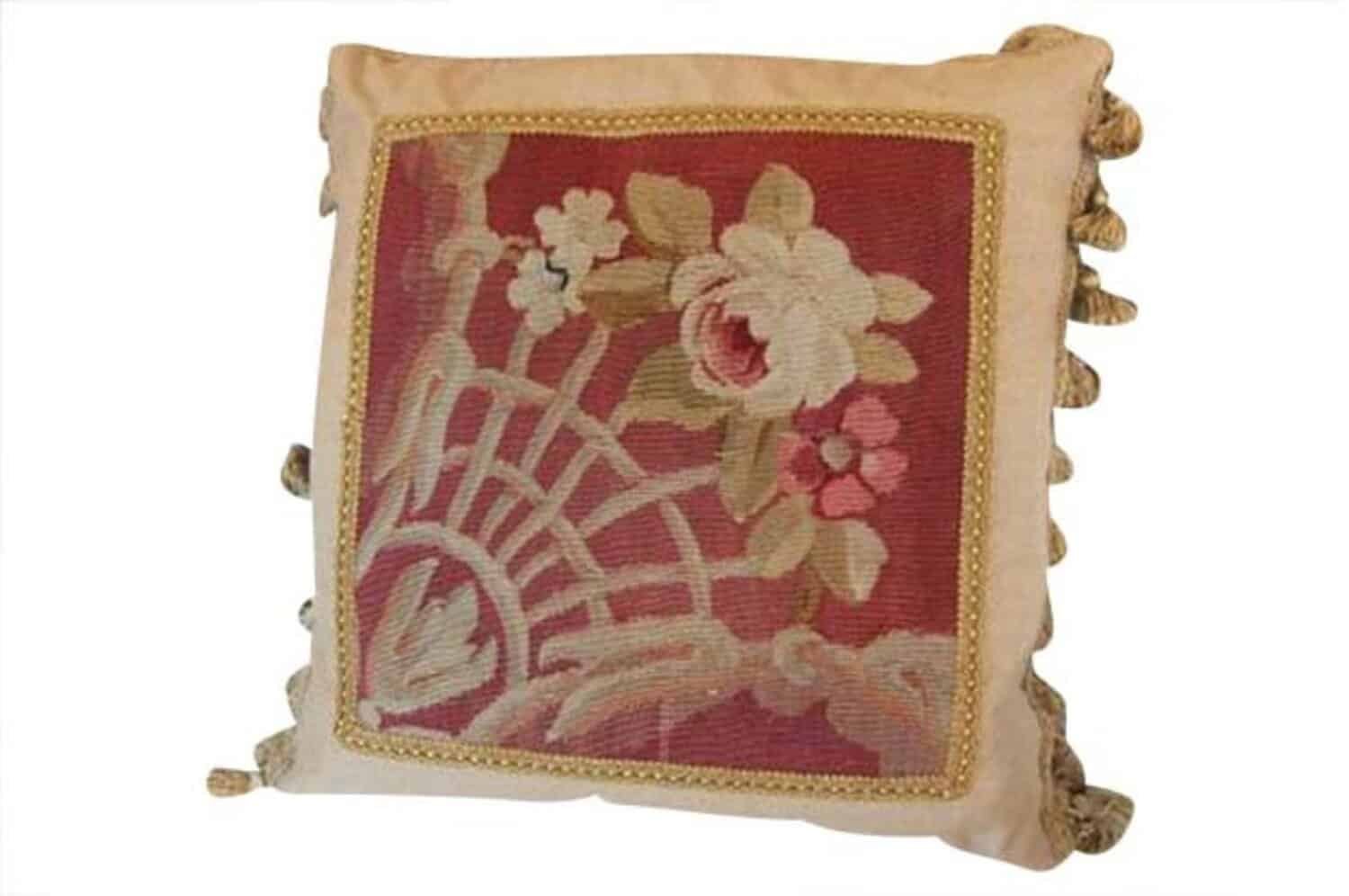 19th Century French Aubusson Pillow - JAA
