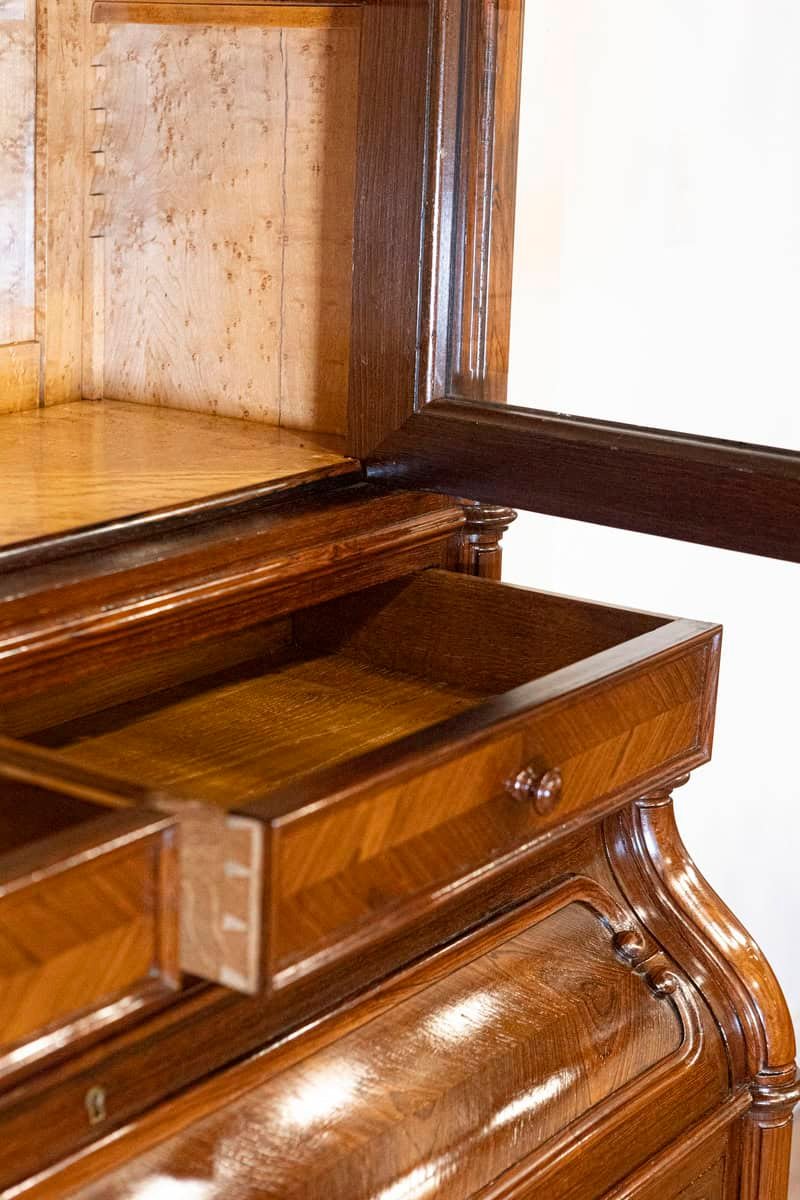 19th Century Italian Bookcase Secretaire - JAA