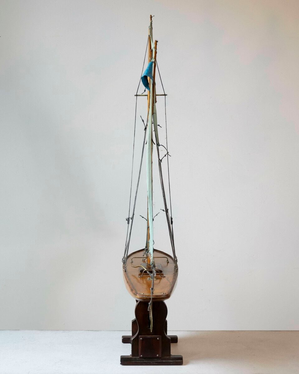 Large English Gaff-Rigged Pond Yacht, Early 20th Century - JAA