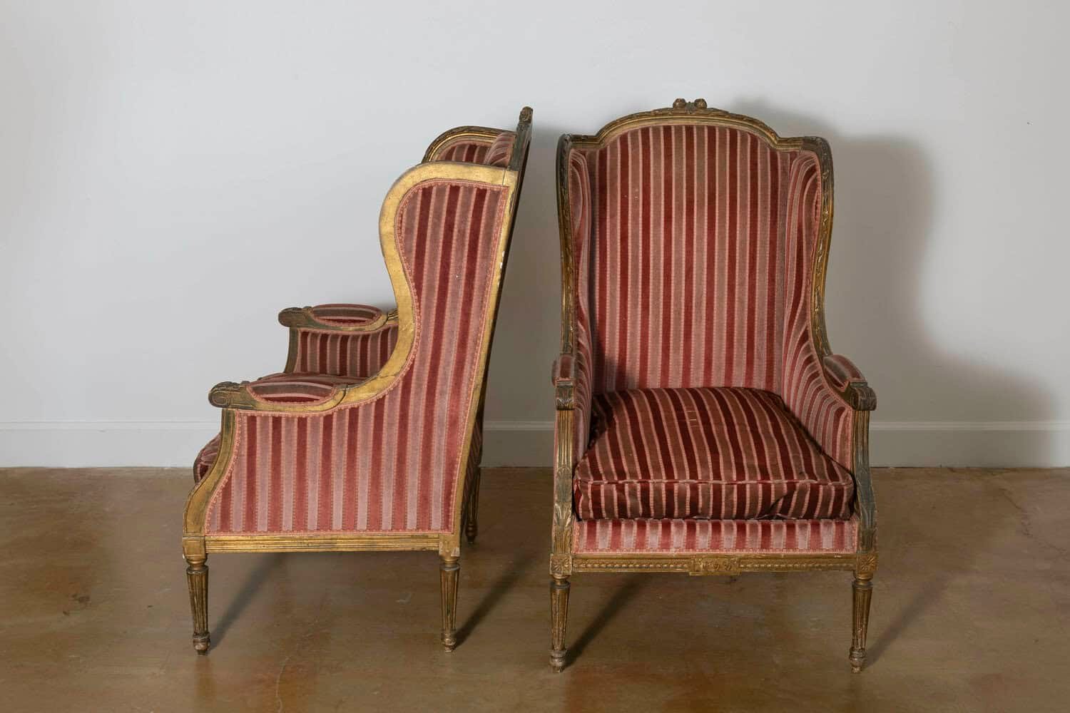 Pair of 19th Century French Bergeres - JAA