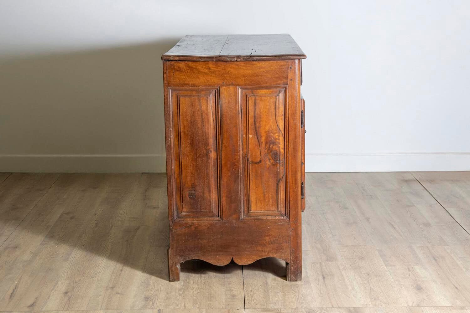 Louis XIV Period 18th Century Walnut Buffet with Carved Quatrefoil Motifs - JAA