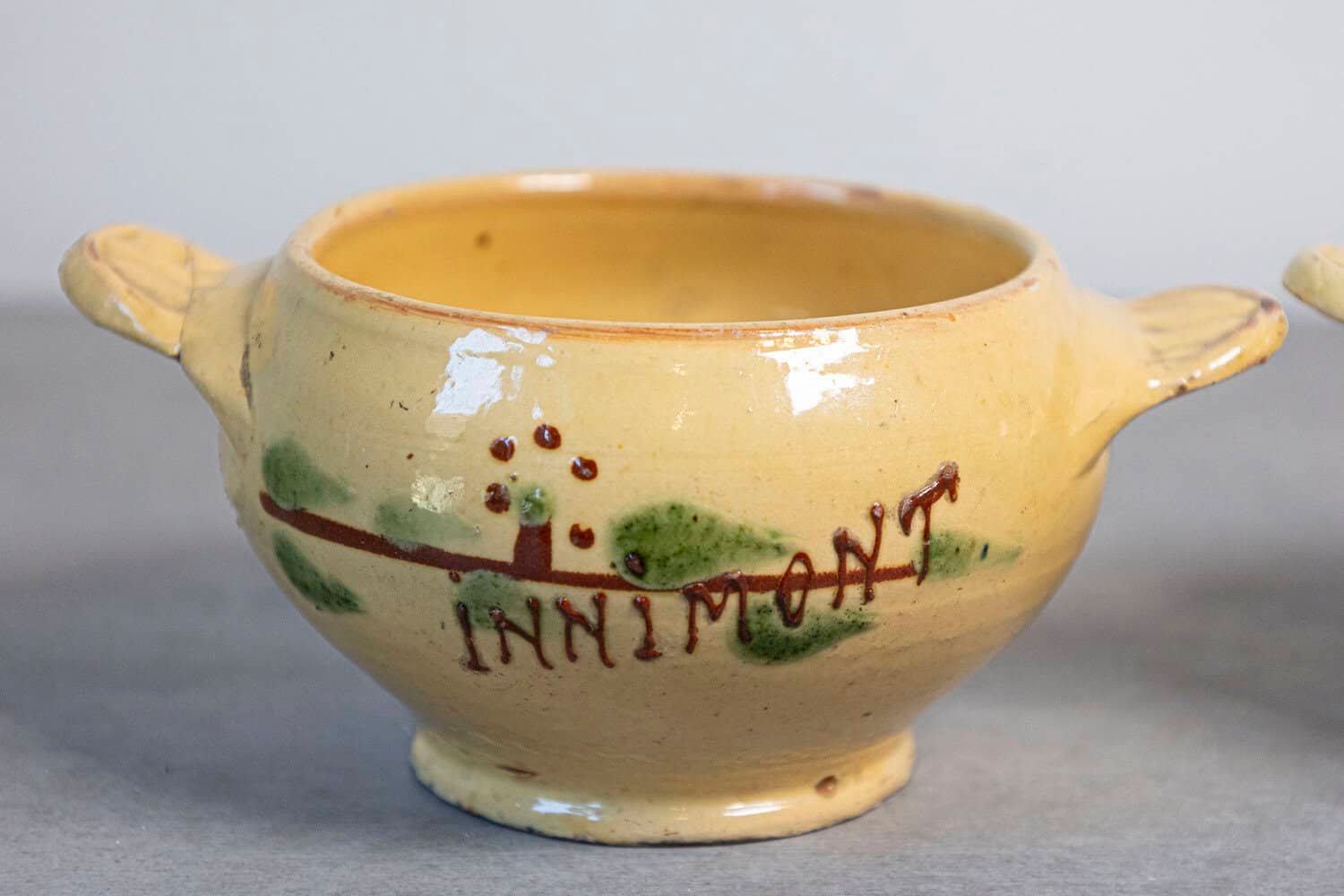 Eastern French 19th Century Yellow Glazed Pottery Bowls from Innimont - JAA