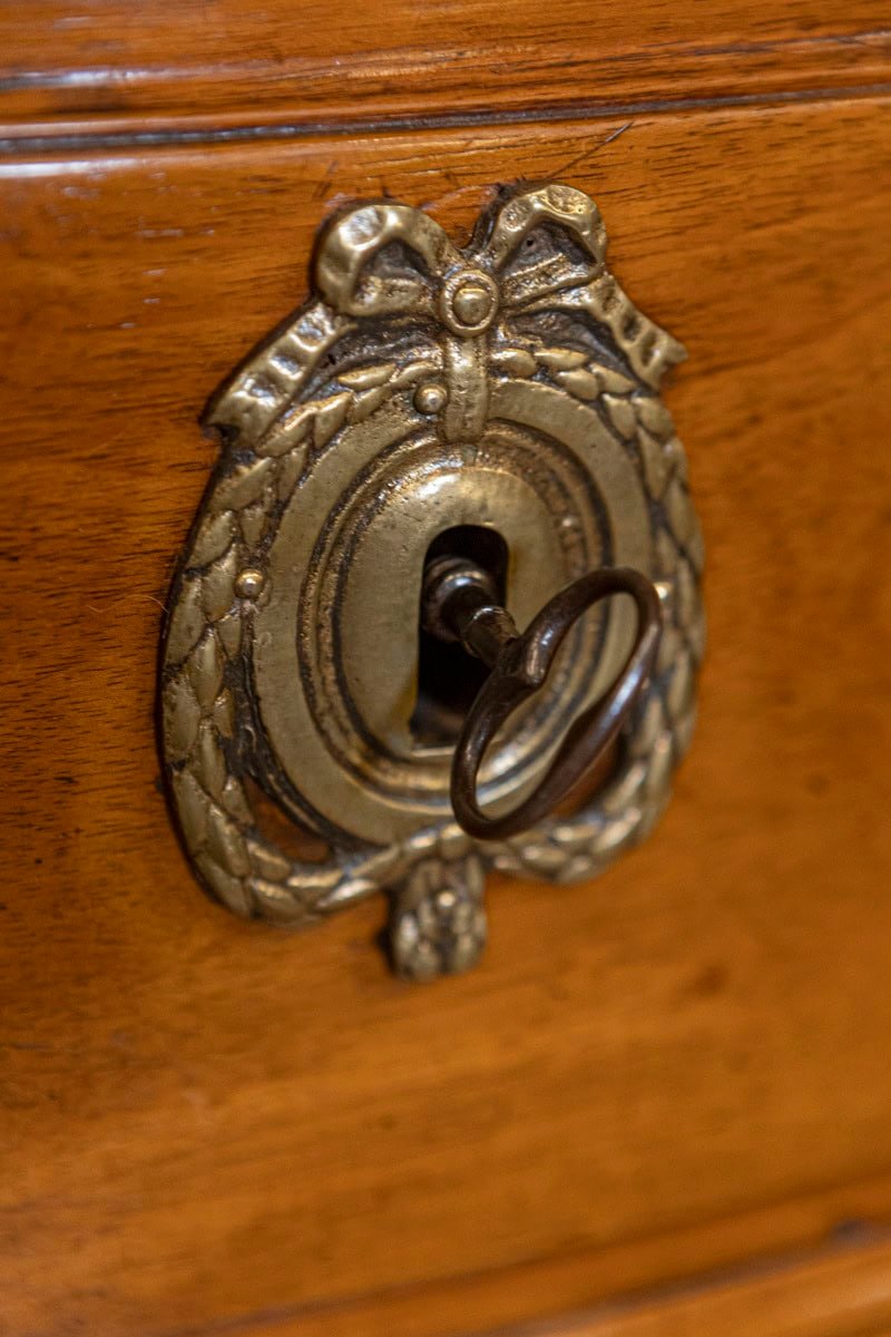French Louis XV Period 1730s Walnut Three-Drawer Commode from Lyon with Foliage - JAA