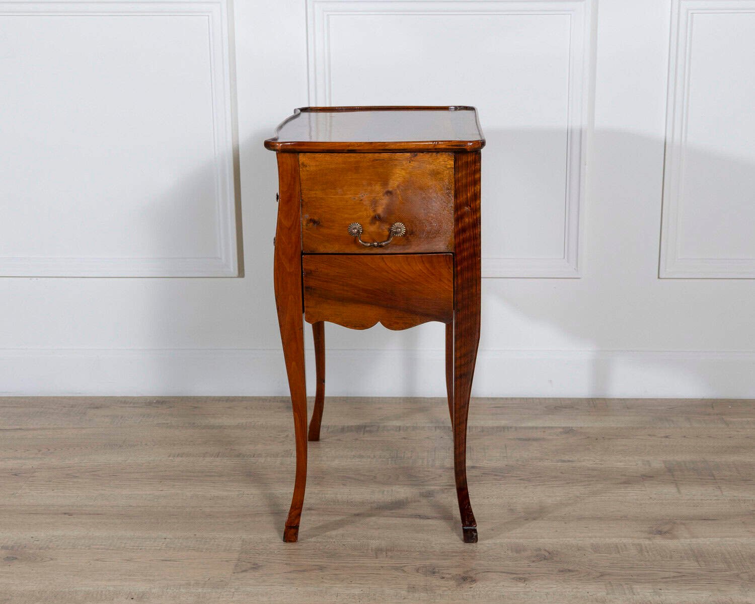 Late 19th-Century French Walnut Bedside Cabinet with Hidden Writing Desk - JAA