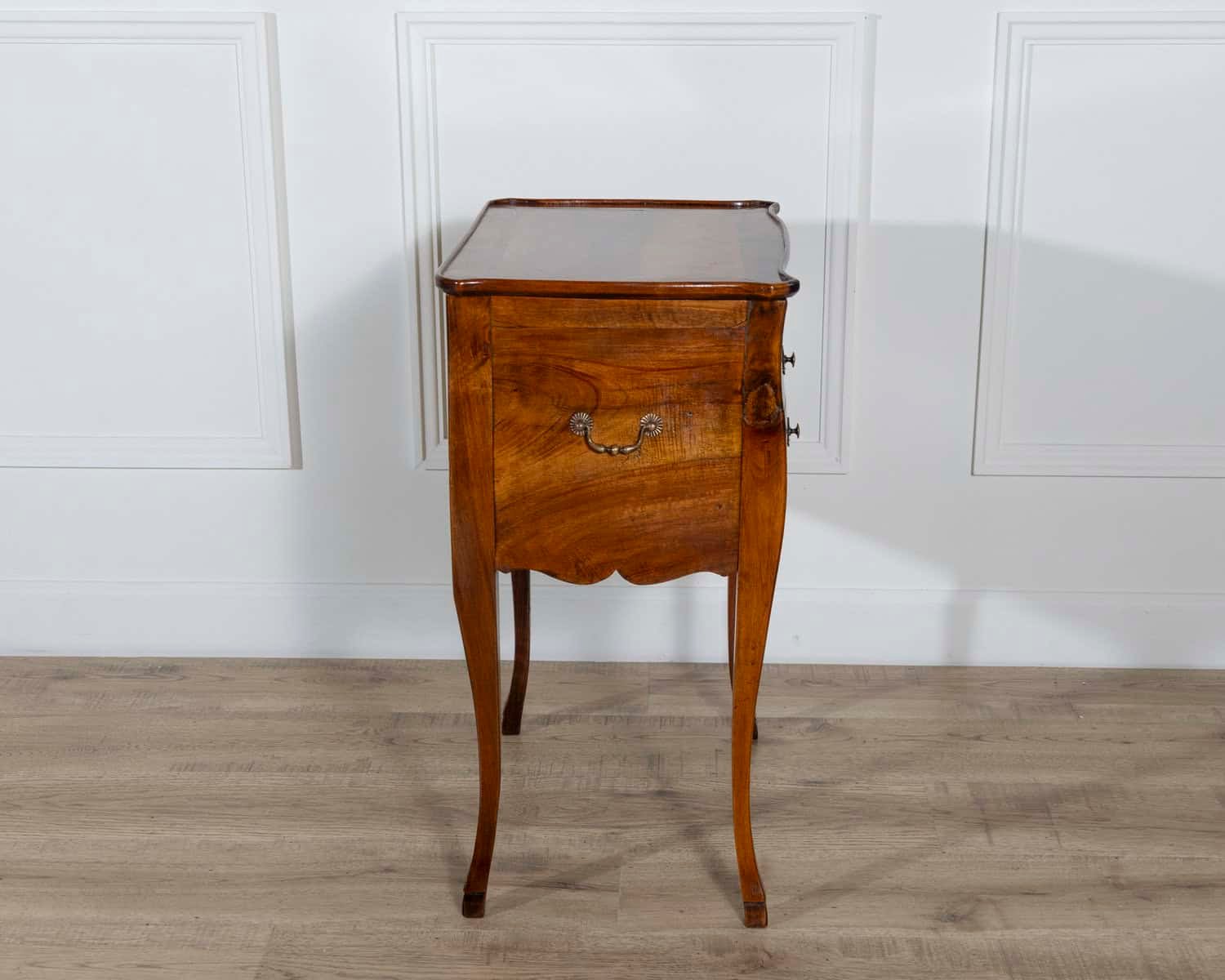 Late 19th-Century French Walnut Bedside Cabinet with Hidden Writing Desk - JAA