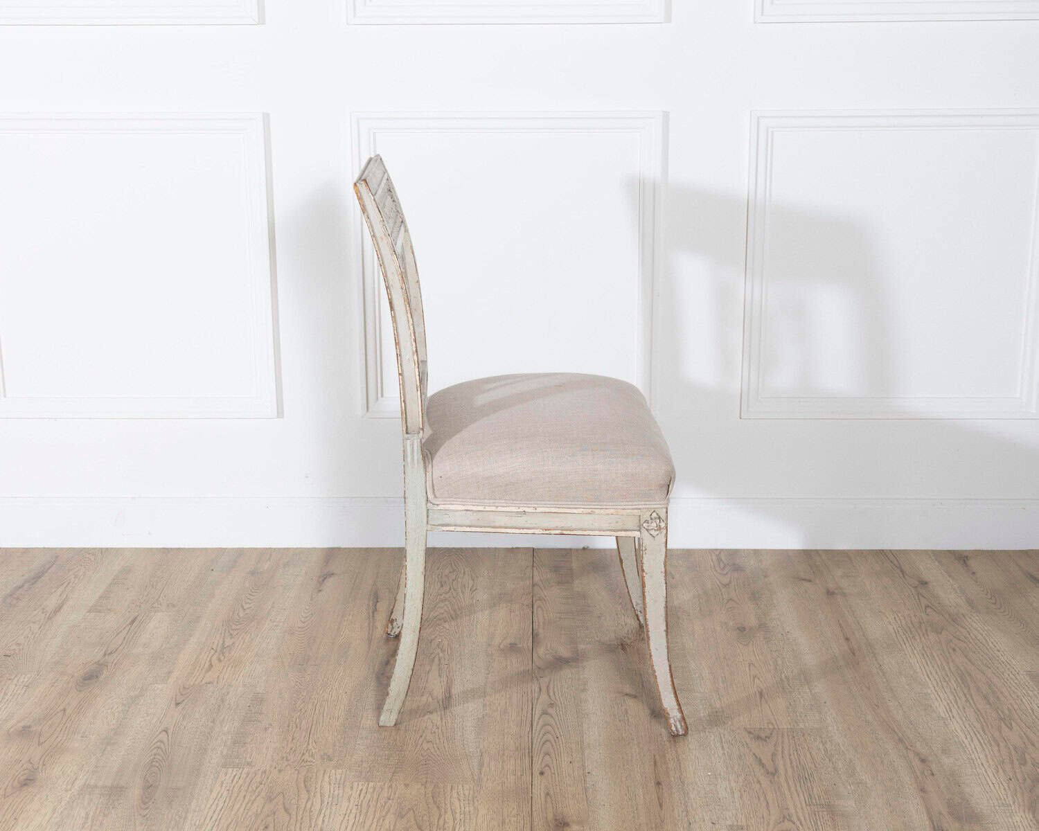 Set of Six 19th Century Directoire Style Carved Wood Chairs - JAA