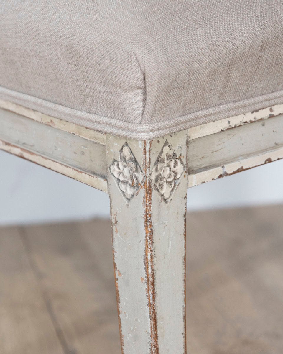 Set of Six 19th Century Directoire Style Carved Wood Chairs - JAA