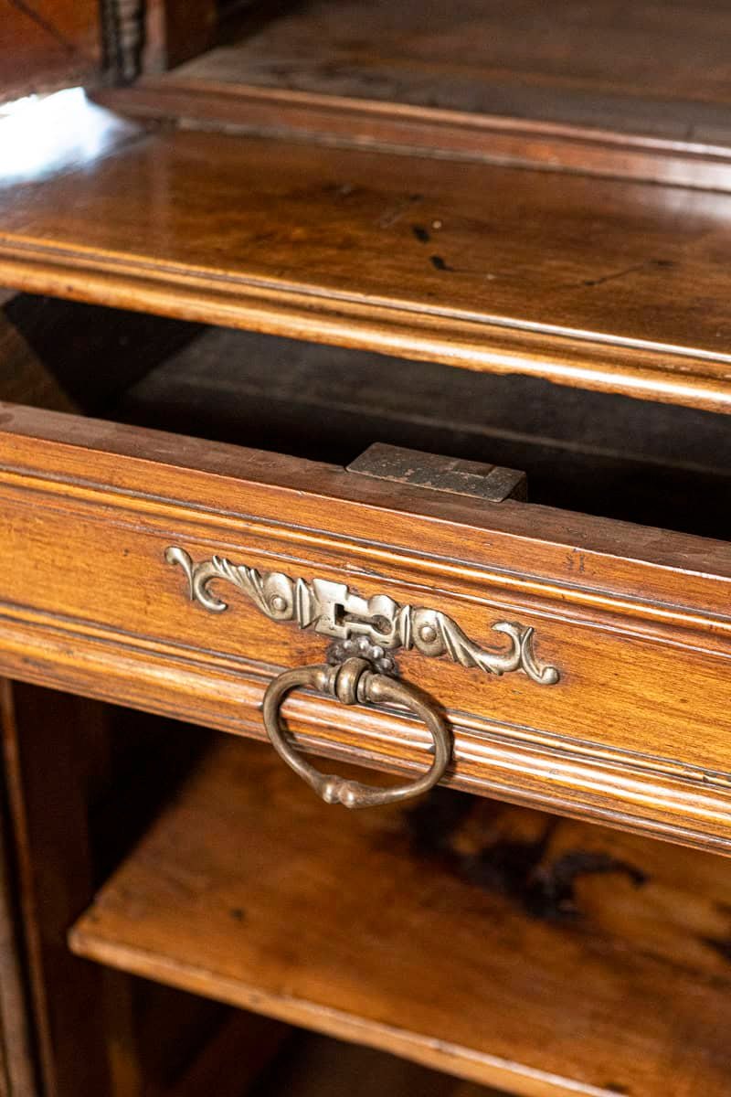 ON HOLD - French Louis XV 18th Century Cherry Buffet à Deux-Corps from the Loire Valley - JAA