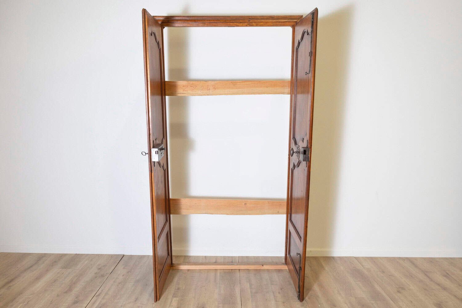 French 18th Century Pair of Walnut Communication Doors from Avignon - JAA