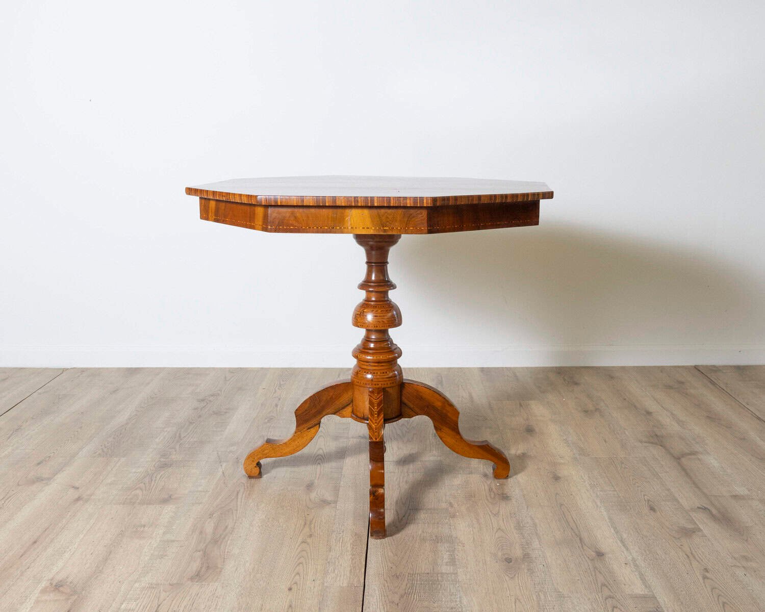 Sorrento Octagonal Inlaid Table, Italy, 19th Century - JAA