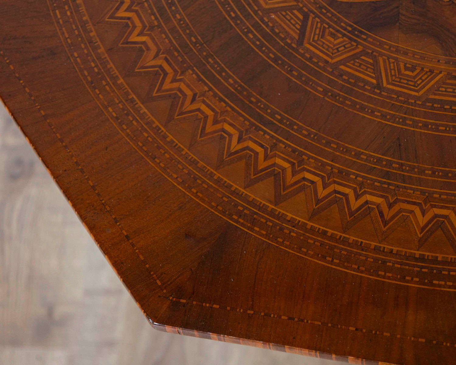 Sorrento Octagonal Inlaid Table, Italy, 19th Century - JAA