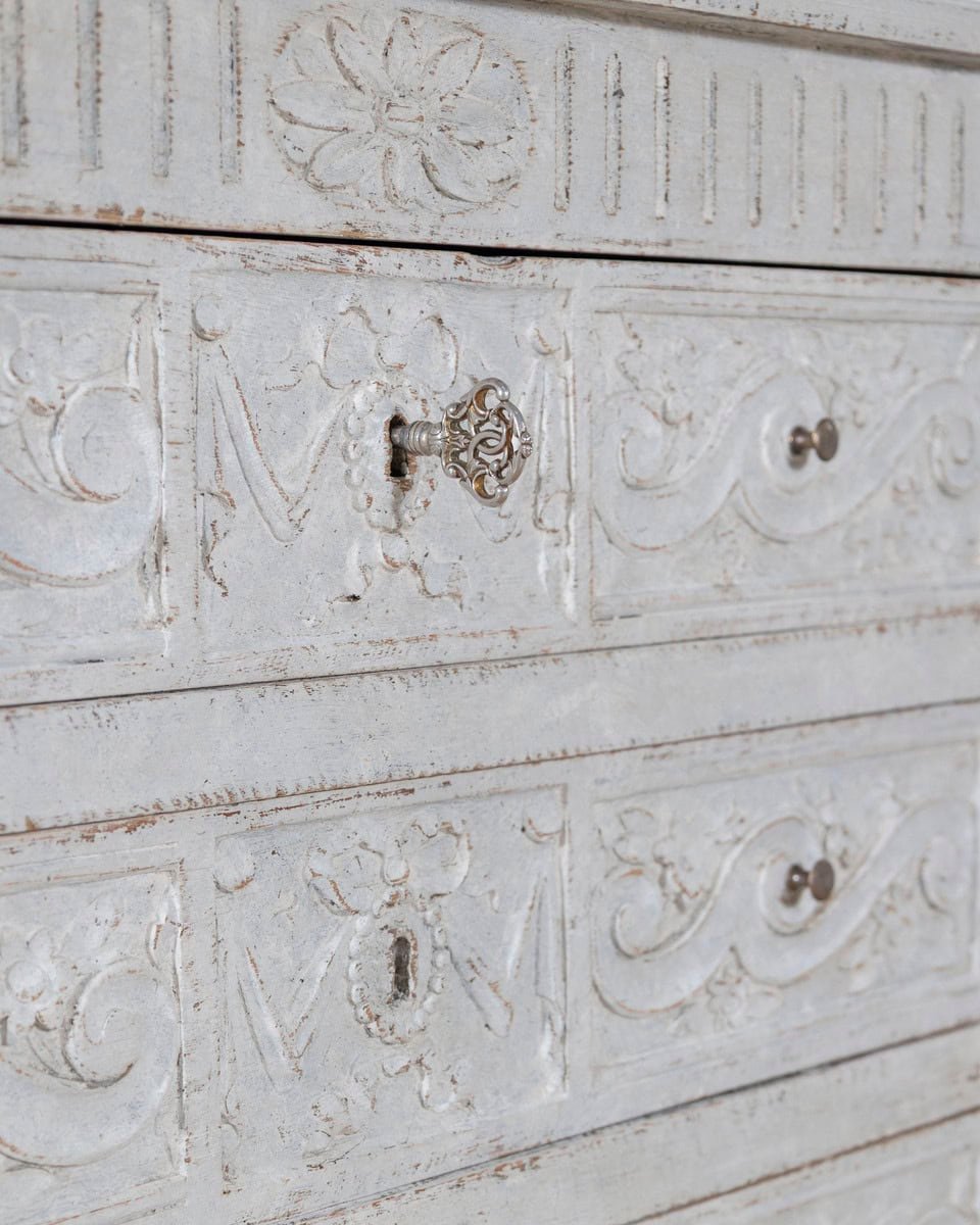 French Early 20th Century Chest of Drawers with Brass Fittings - JAA