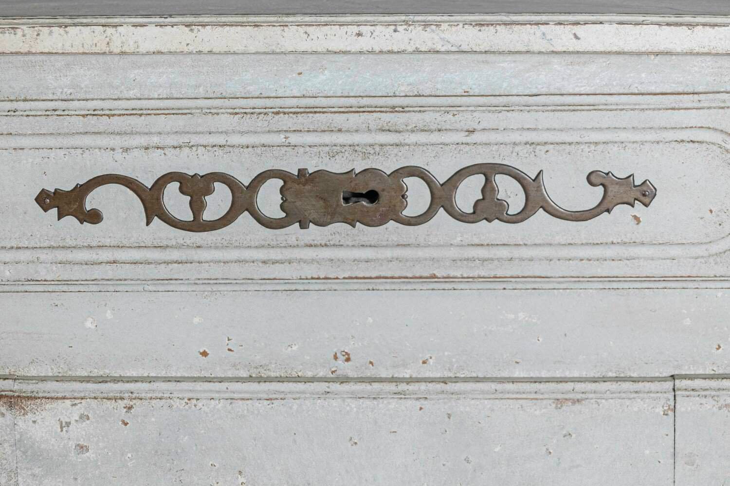 Mid 18th Century French Louis XV Period Painted Buffet with Drawers and Doors - JAA