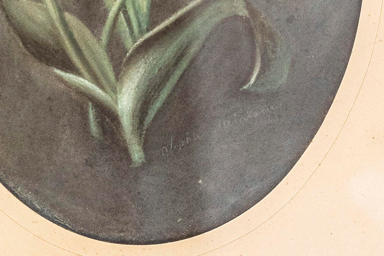 ON HOLD - French 19th Century Pastel Still-Life Painting Depicting a Bouquet of Tulips - JAA