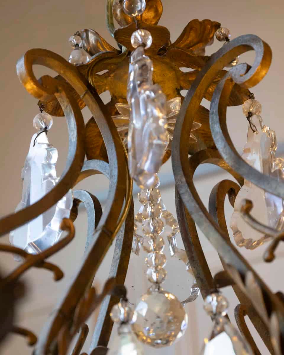 French Late 19th Century Chandelier, Circa 1895 - JAA