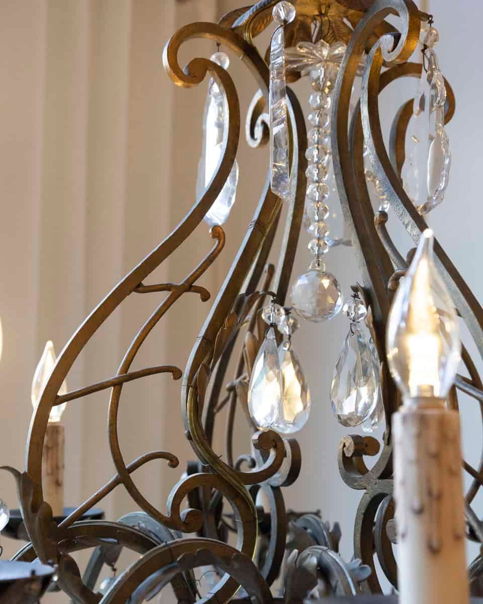 French Late 19th Century Chandelier, Circa 1895 - JAA