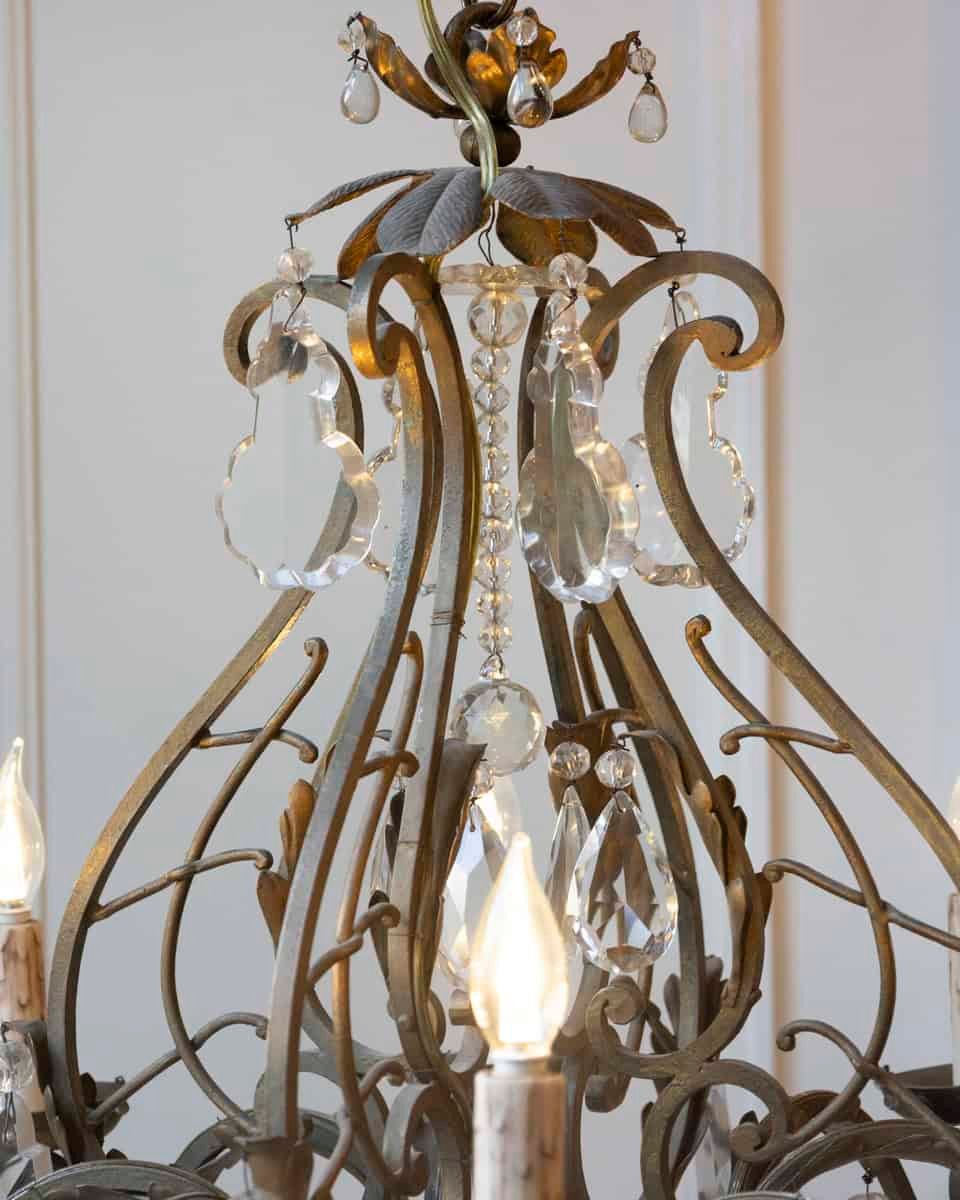 French Late 19th Century Chandelier, Circa 1895 - JAA