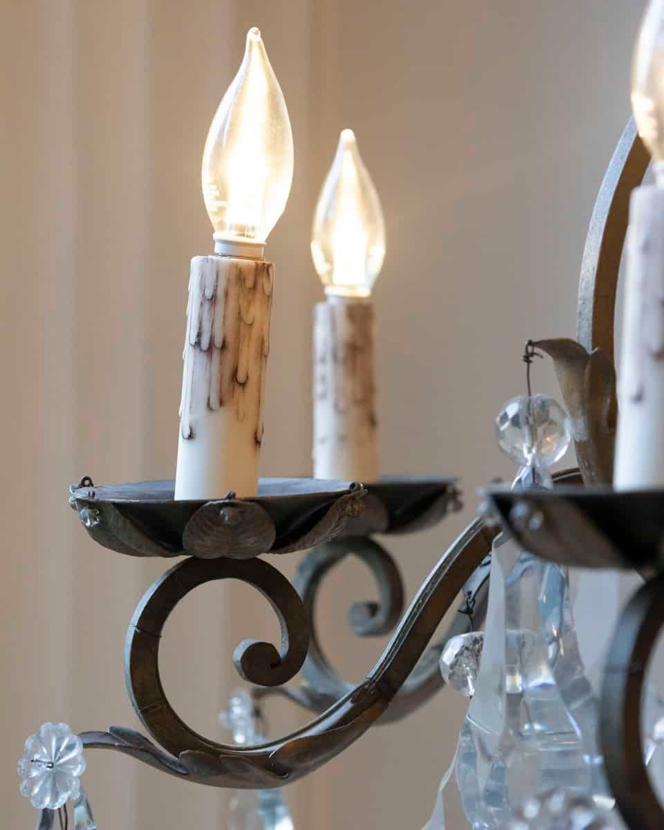 French Late 19th Century Chandelier, Circa 1895 - JAA