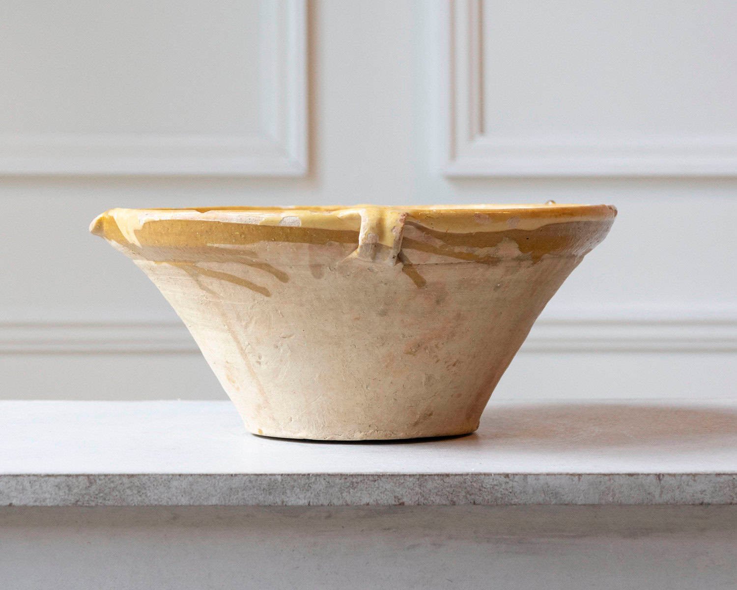 French 19th Century Tian Bowl with Yellow Glaze, No. 1 - JAA