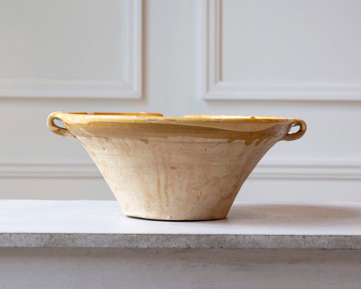 French 19th Century Tian Bowl with Yellow Glaze, No. 1 - JAA