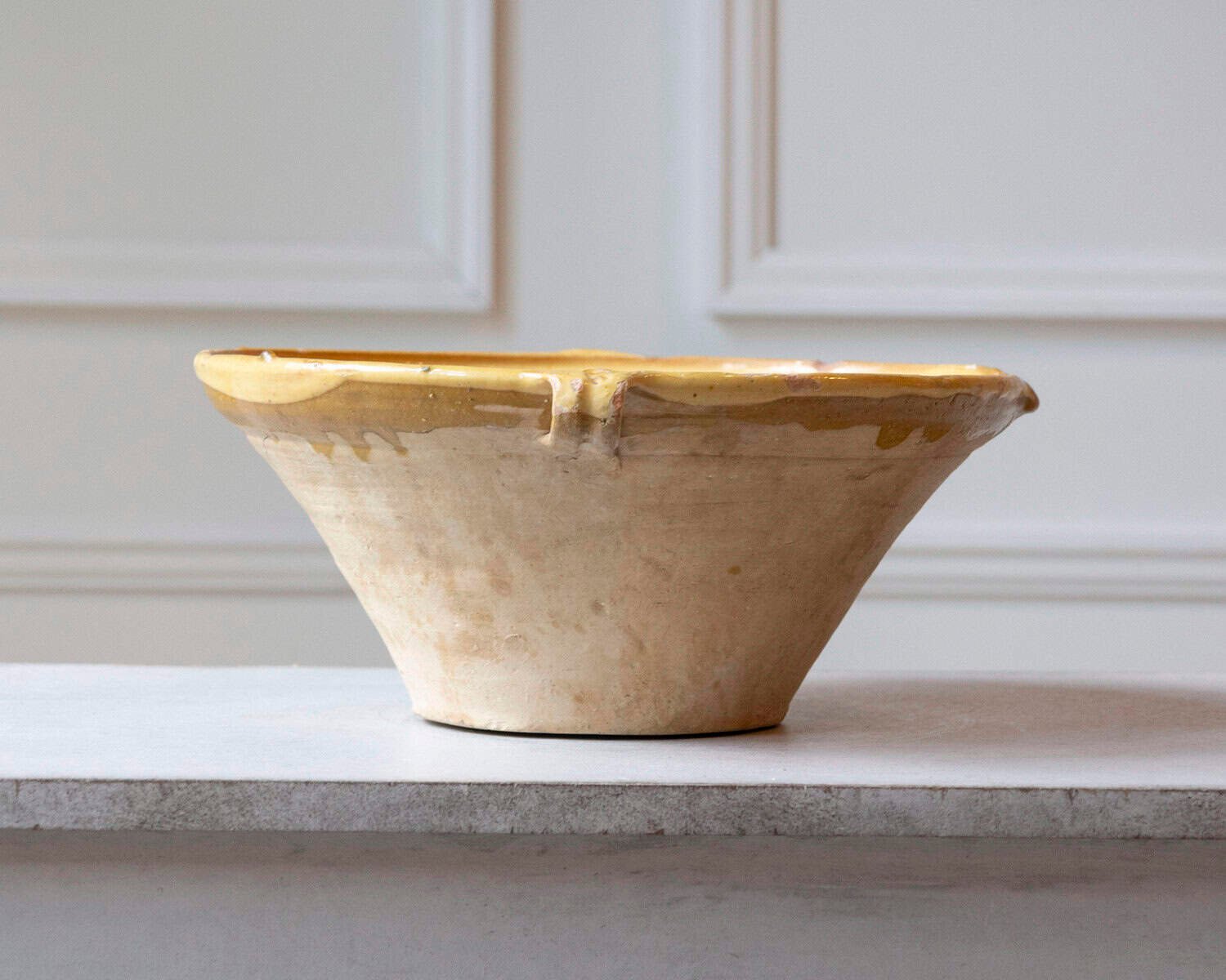 French 19th Century Tian Bowl with Yellow Glaze, No. 1 - JAA