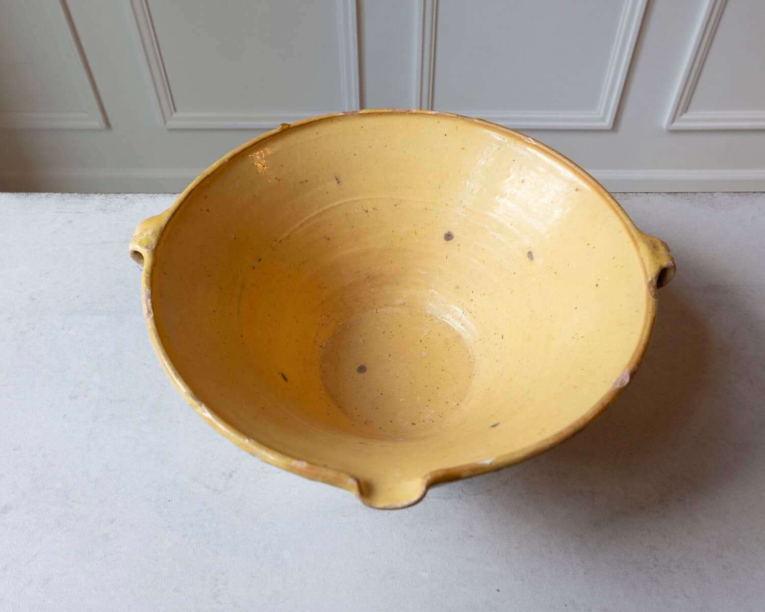 French 19th Century Tian Bowl with Yellow Glaze, No. 1 - JAA