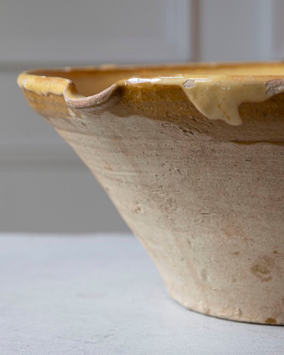 French 19th Century Tian Bowl with Yellow Glaze, No. 1 - JAA