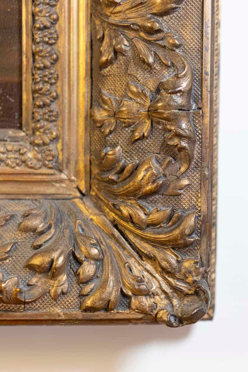 French Framed Oil on Canvas Still-Life Painting Signed Morin, Depicting Fruits - JAA