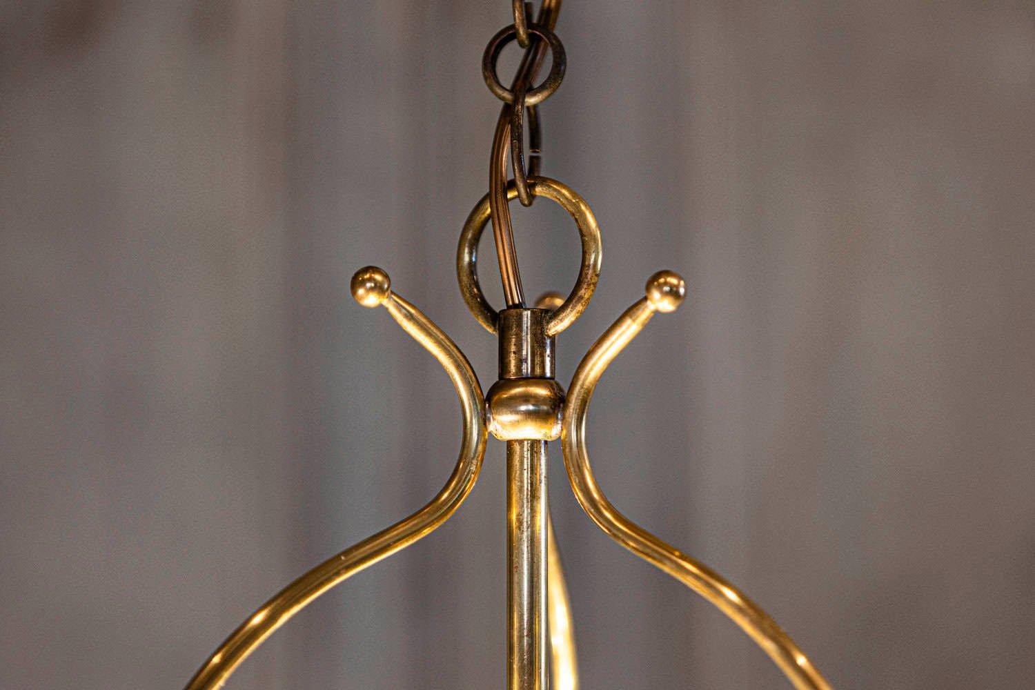 On Trial - Charming 20th Century French Brass Lantern with Glass Enclosure - JAA