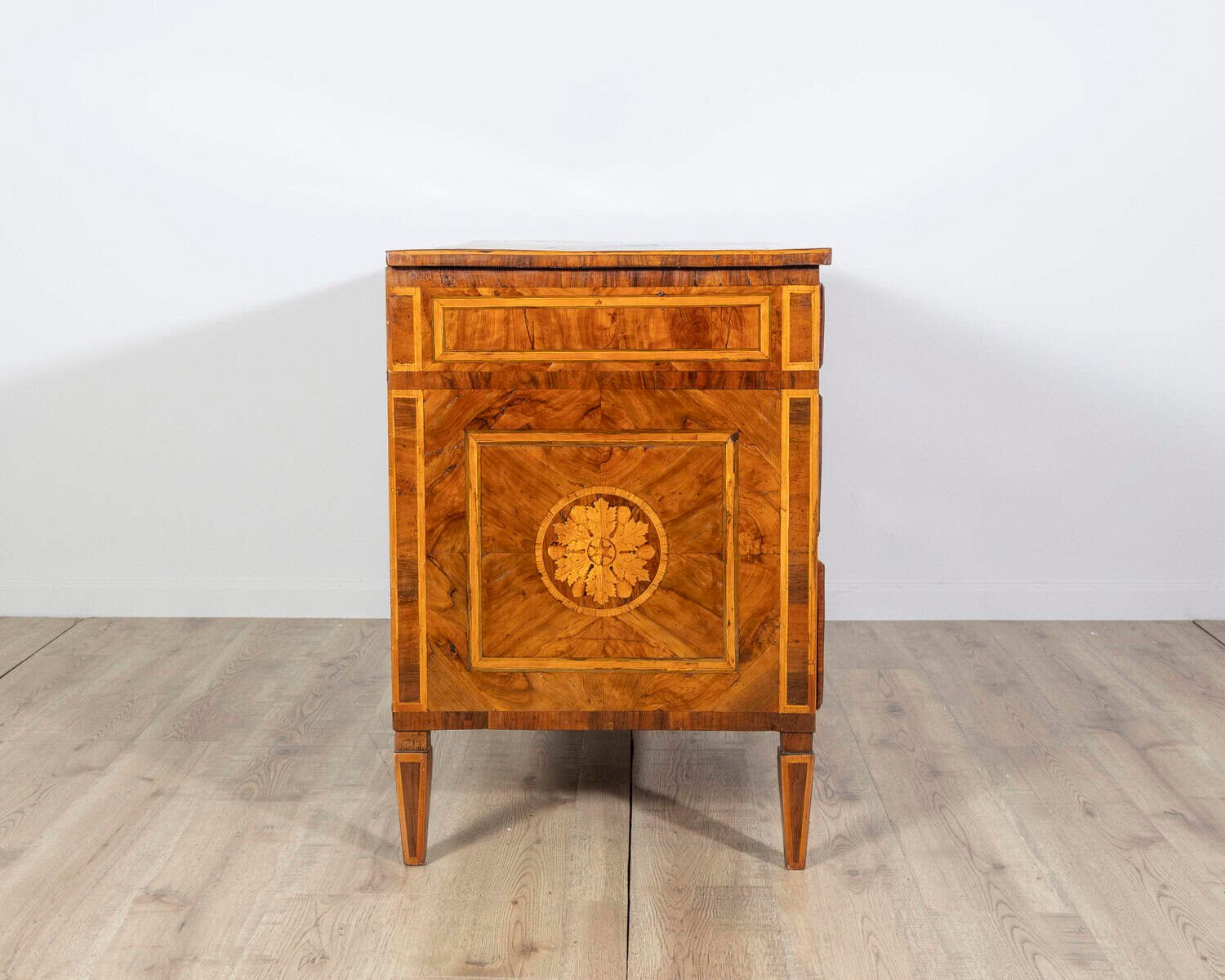 Italian Late 18th Century Louis XVI Inlaid Chest of Drawers - JAA