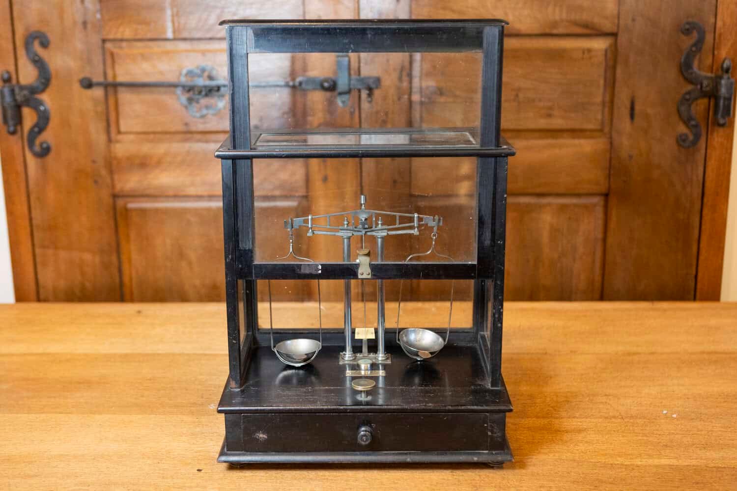 20th Century French Glass Case Scale - JAA