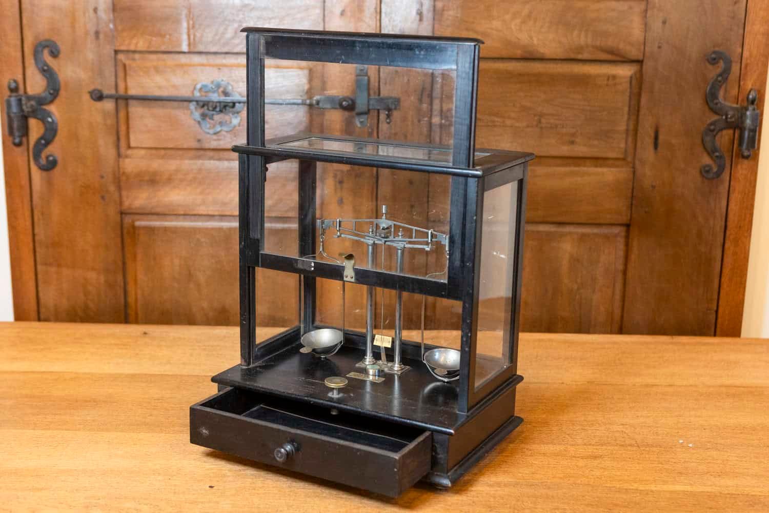 20th Century French Glass Case Scale - JAA