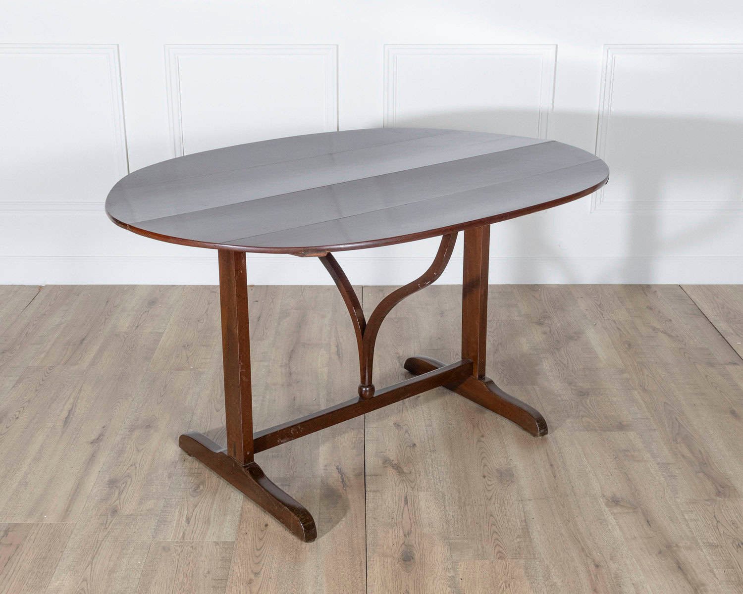 19th Century French Mahogany Winegrower’s Tilt-Top Table from Burgundy - JAA