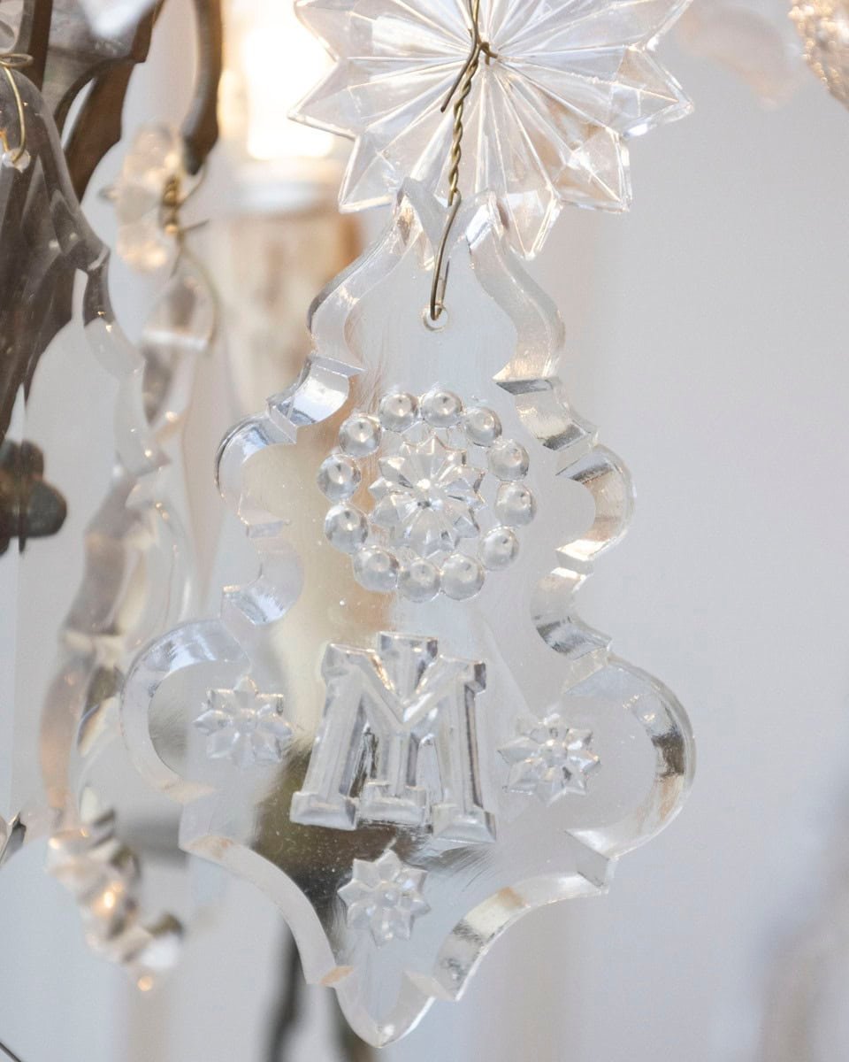 French Baroque Revival Six-Light Crystal Chandelier from a Church, circa 1860 - JAA