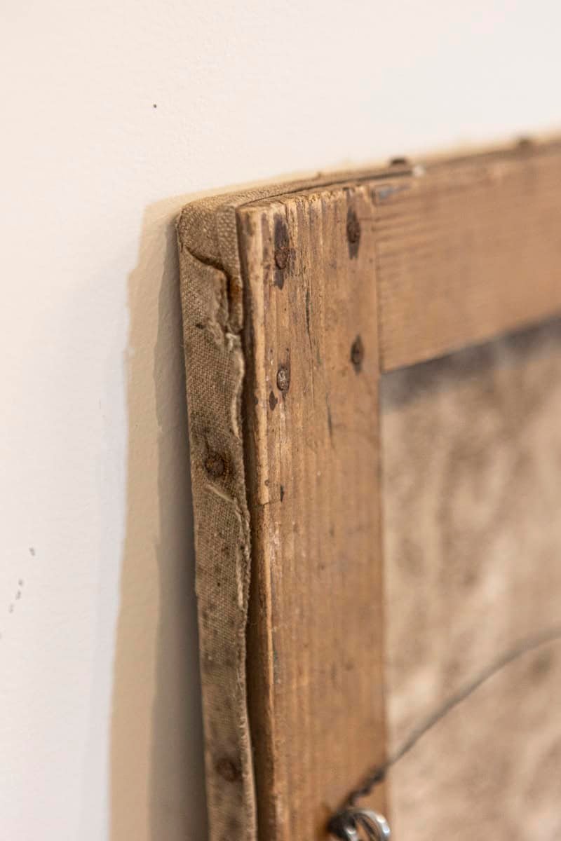 French 1890s Oil Provençal Painting of a Social Gathering in Shades of Blue - JAA