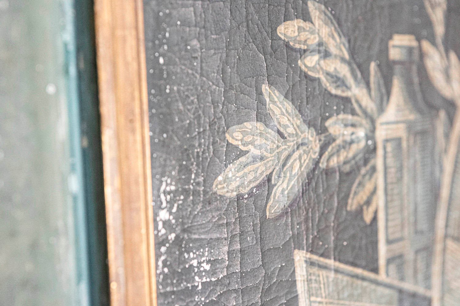 French Louis XVI Style 19th Century Trumeau with Painted Allegory of Science - JAA