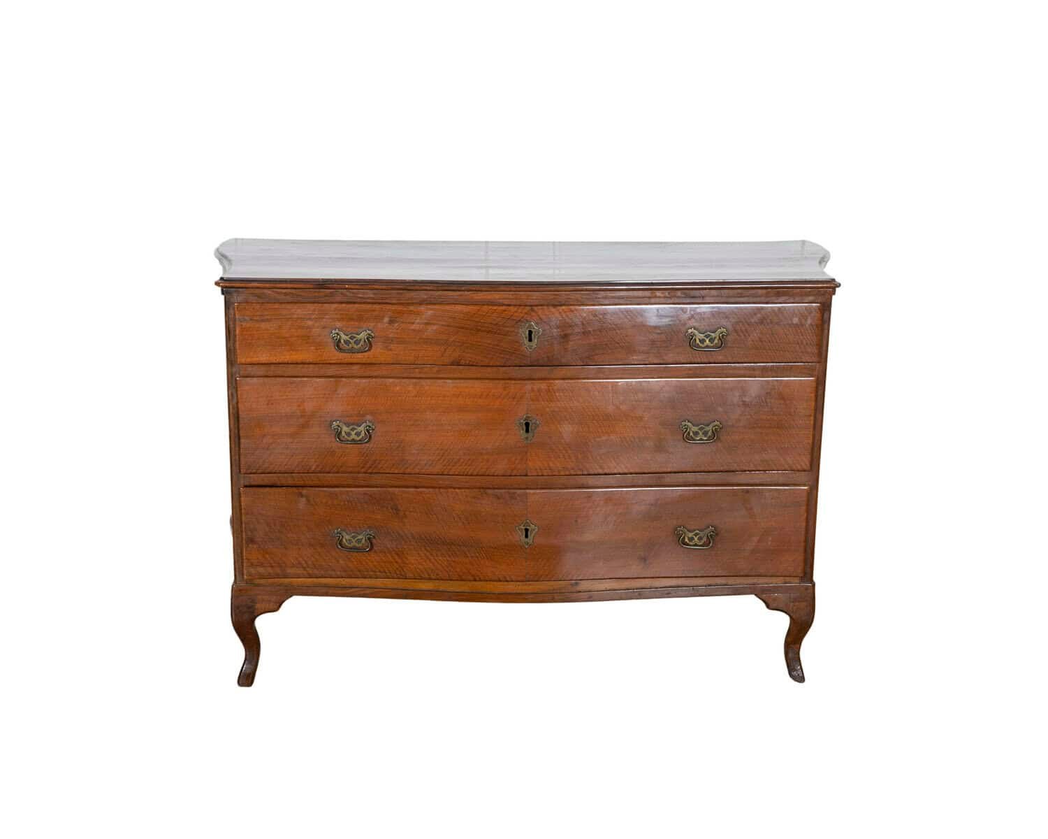 Directoire Chest of Drawers in Walnut 1780 Venice