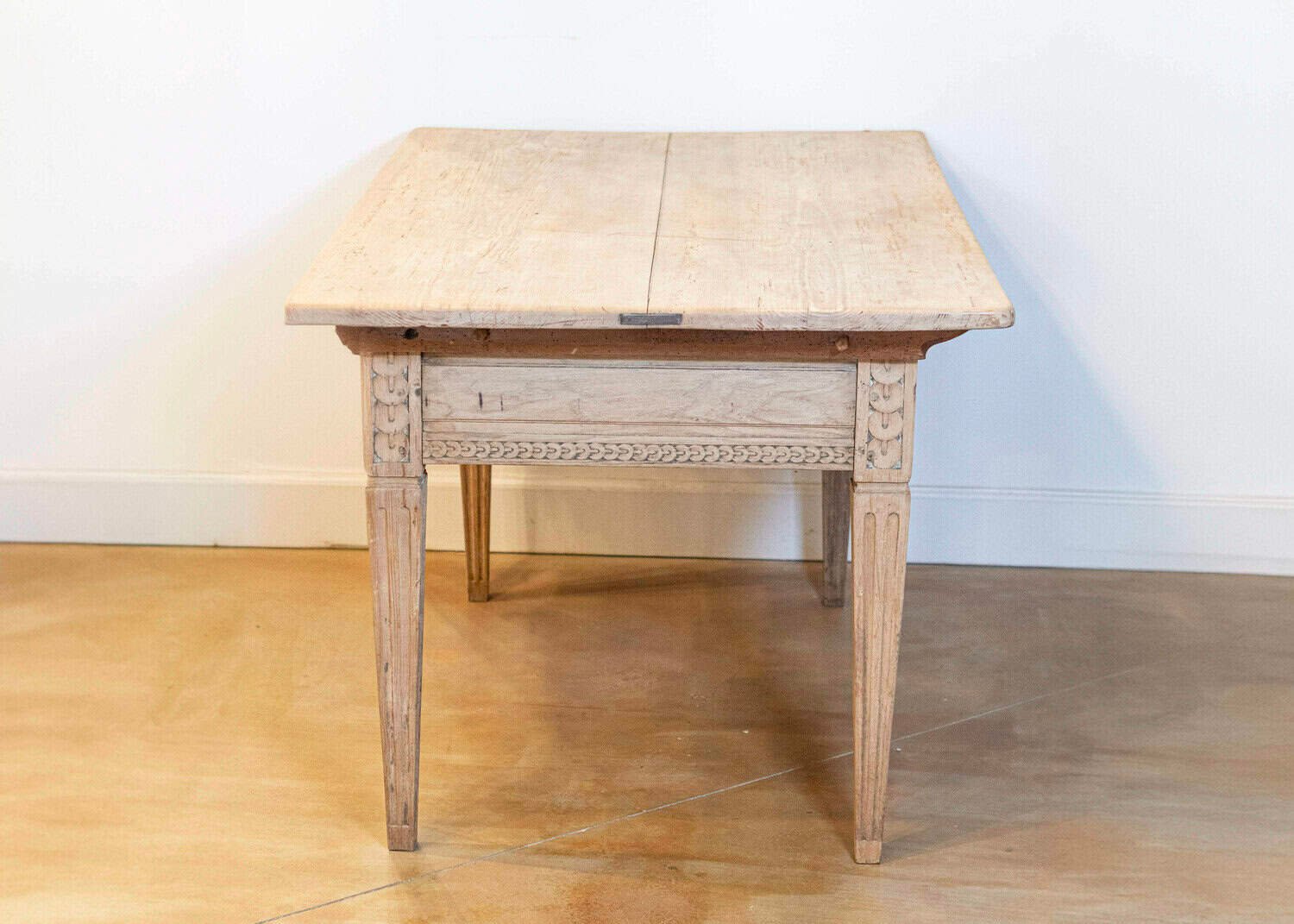 French, 1850s Napoléon III Period Center Table with Carved Motifs and Drawer - JAA