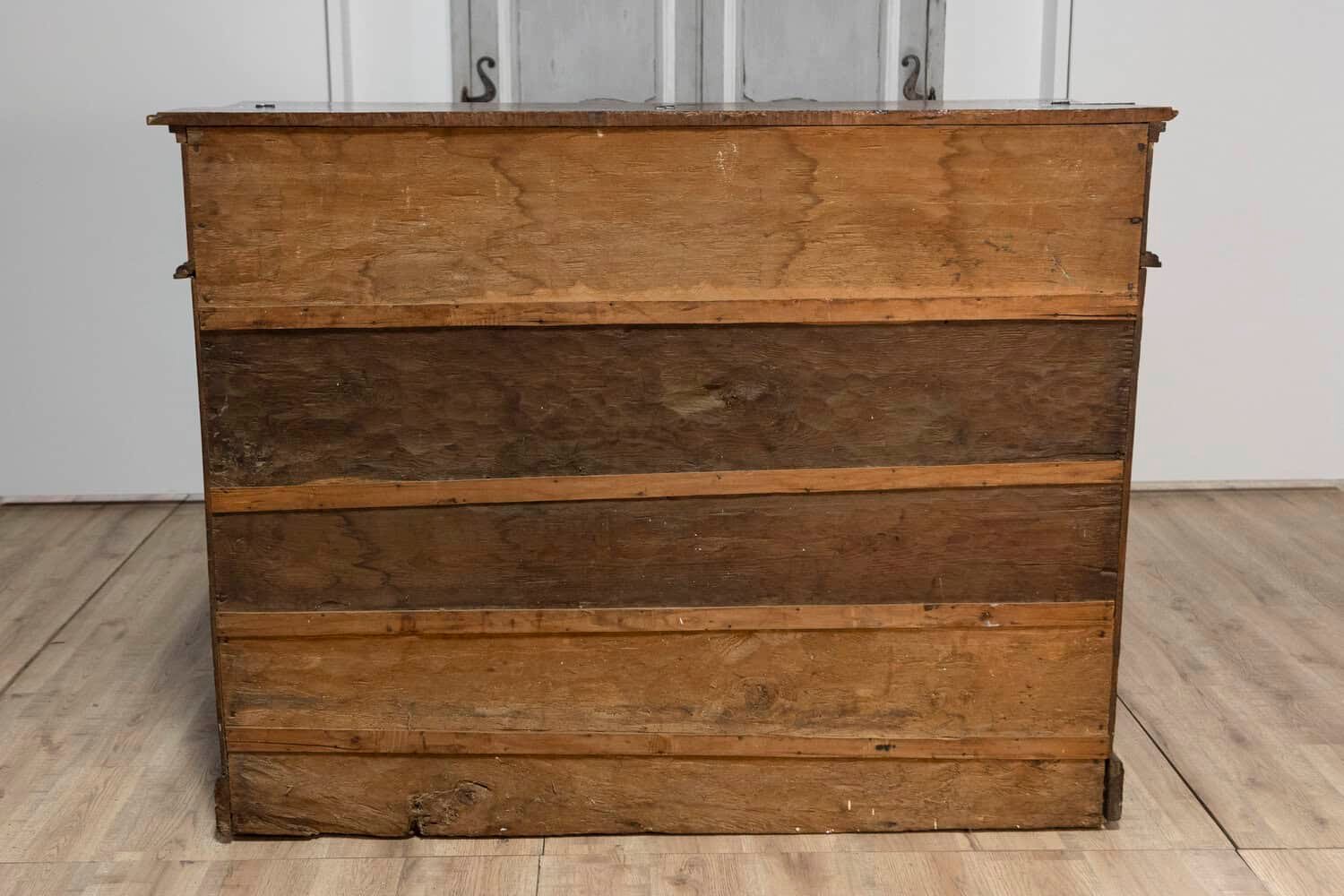 Italian 17th Century Walnut Buffet with Drop Front, Hidden Drawers and Two Doors - JAA