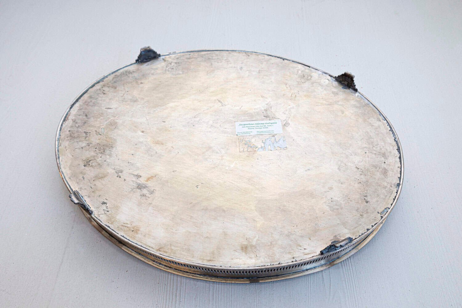 English circa 1900 Silver Plated Tray - JAA