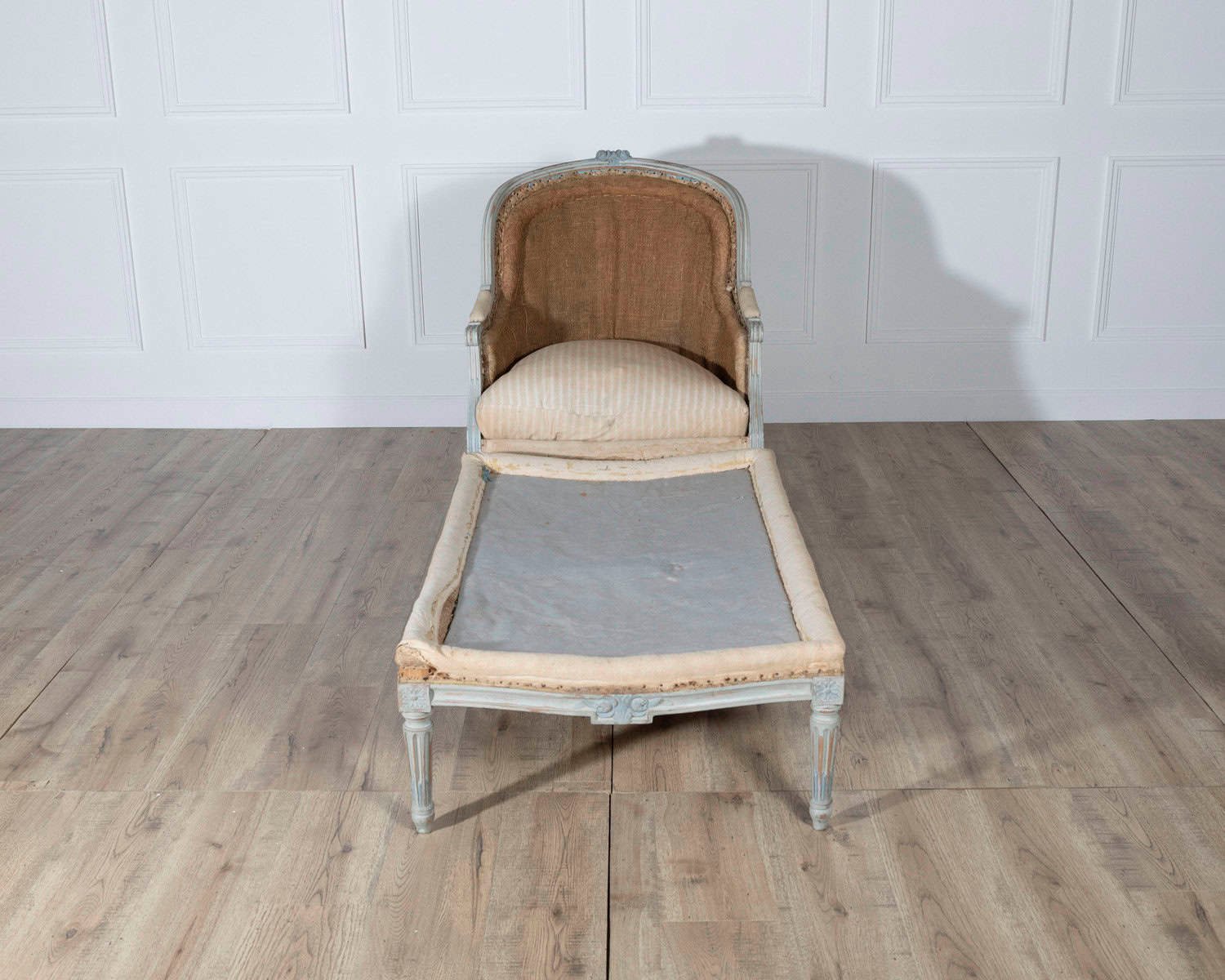 19th Century French Louis XVI Style Painted Lie de Repos - JAA