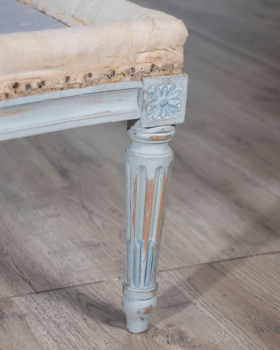 19th Century French Louis XVI Style Painted Lie de Repos - JAA
